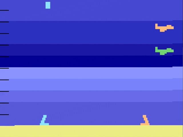 Sea Battle title screen for Atari 2600